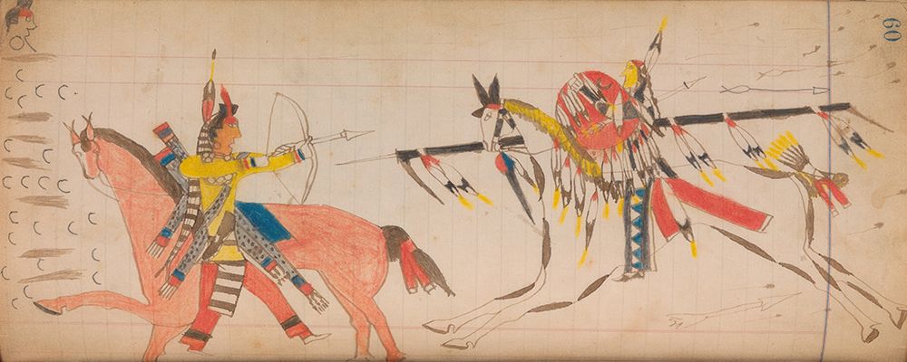 Southern and Northern Cheyenne Ledger 60 art print by The Maffet Ledger for $57.95 CAD