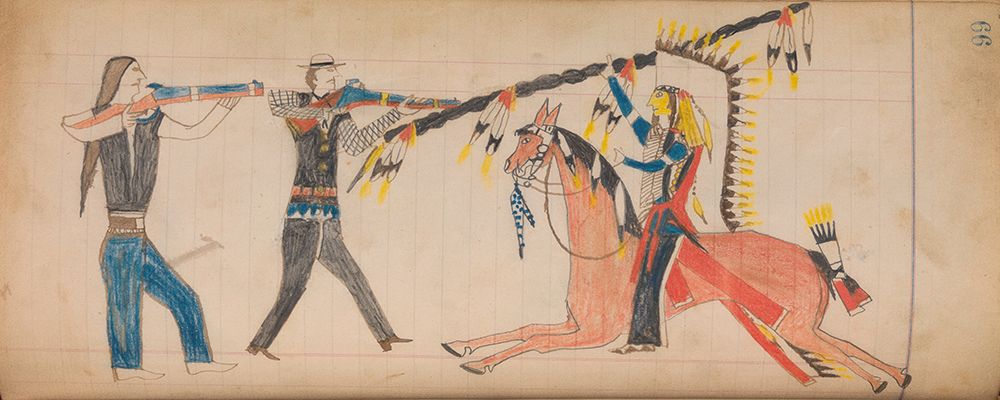 Southern and Northern Cheyenne Ledger 66 art print by The Maffet Ledger for $57.95 CAD