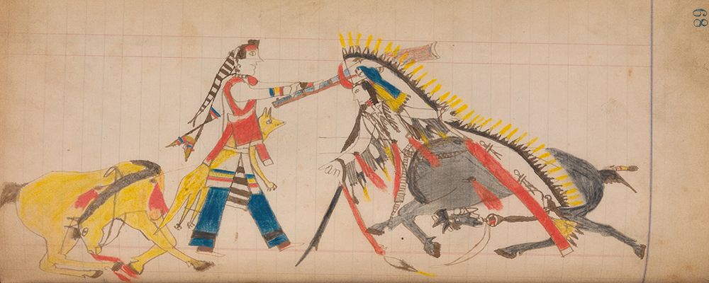 Southern and Northern Cheyenne Ledger 68 art print by The Maffet Ledger for $57.95 CAD