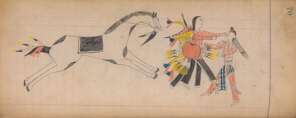 Southern and Northern Cheyenne Ledger 70 art print by The Maffet Ledger for $57.95 CAD