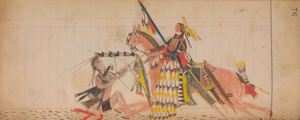 Southern and Northern Cheyenne Ledger 76 art print by The Maffet Ledger for $57.95 CAD