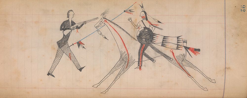 Southern and Northern Cheyenne Ledger 92 art print by The Maffet Ledger for $57.95 CAD