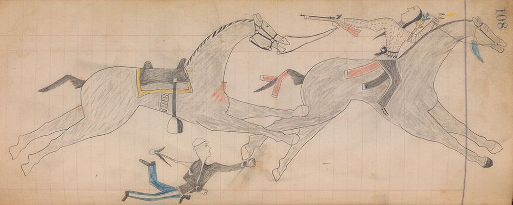 Southern and Northern Cheyenne Ledger 108 art print by The Maffet Ledger for $57.95 CAD