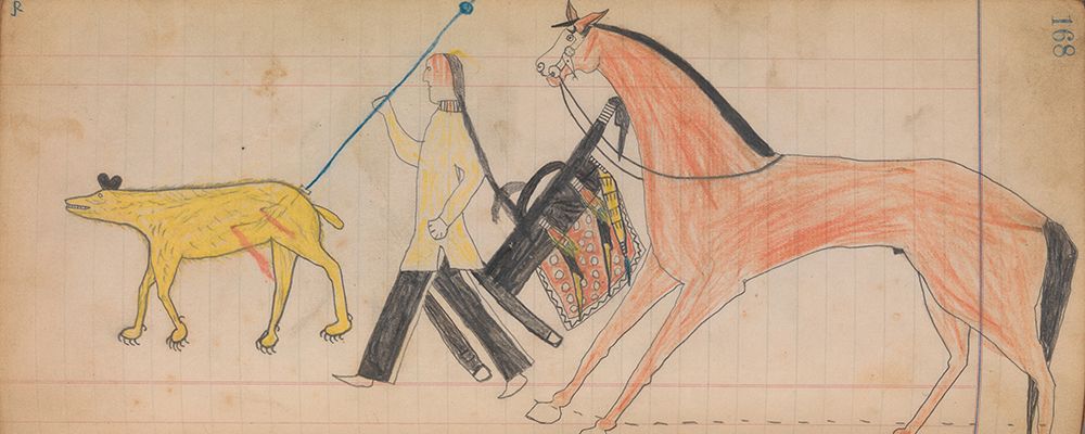 Southern and Northern Cheyenne Ledger 168 art print by The Maffet Ledger for $57.95 CAD