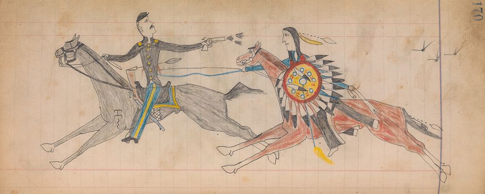 Southern and Northern Cheyenne Ledger 170 art print by The Maffet Ledger for $57.95 CAD