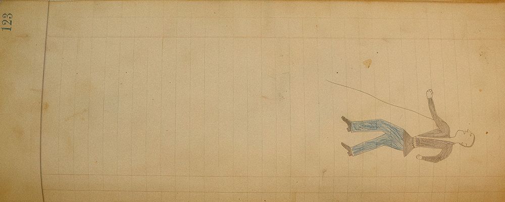 Cheyenne or Arapaho Drawing page 123 art print by Ledger Book Art for $57.95 CAD