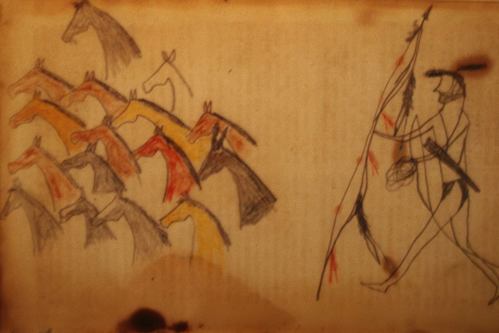 Native American Ledger Drawings page 8 art print by Ledger Book Art for $57.95 CAD