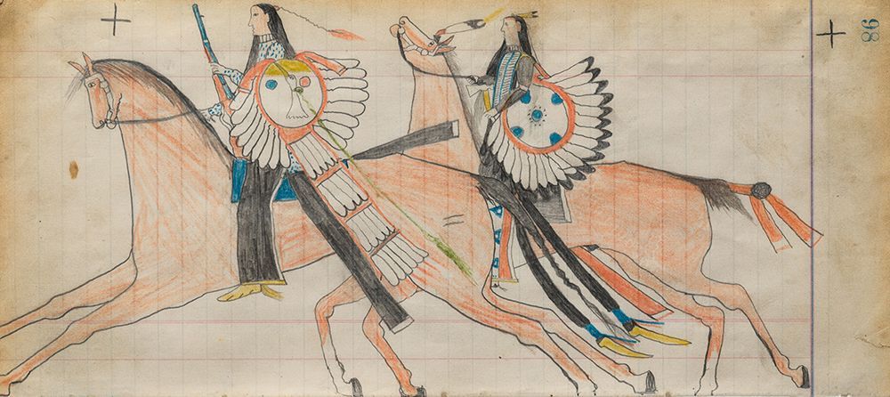 Native American Off to War art print by Henderson Ledger Artist B for $57.95 CAD