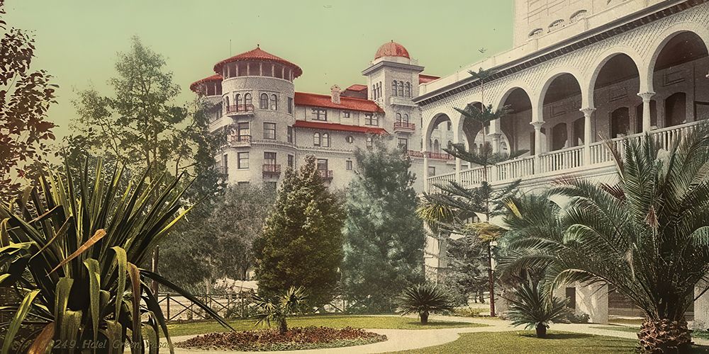 California - Hotel Green Pasadena California Ca 1898 art print by Vintage Photochrom United States for $57.95 CAD