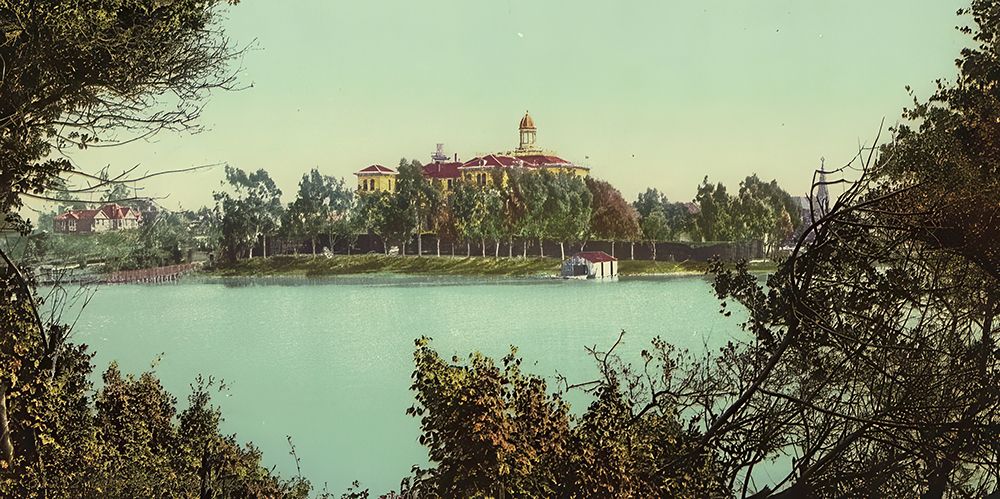 California - Lake Merritt Oakland Ca 1898 art print by Vintage Photochrom United States for $57.95 CAD