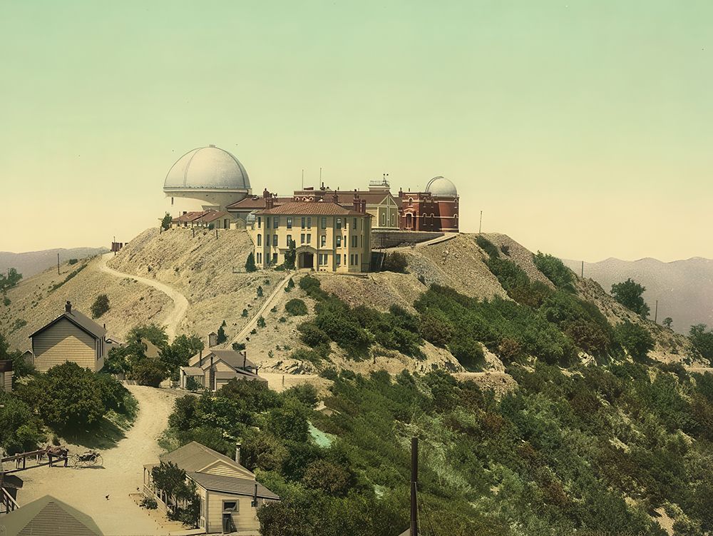 California - Lick Observatory Mt Hamilton Ca 1902 art print by Vintage Photochrom United States for $57.95 CAD