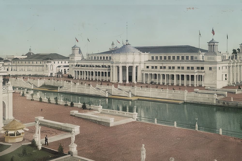 California - Mining Building Ca 1898 art print by Vintage Photochrom United States for $57.95 CAD