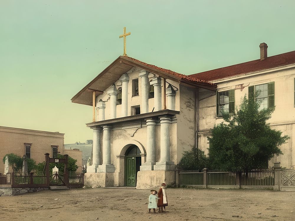 California - Mission Dolores San Francisco Cal Ca 1898 art print by Vintage Photochrom United States for $57.95 CAD
