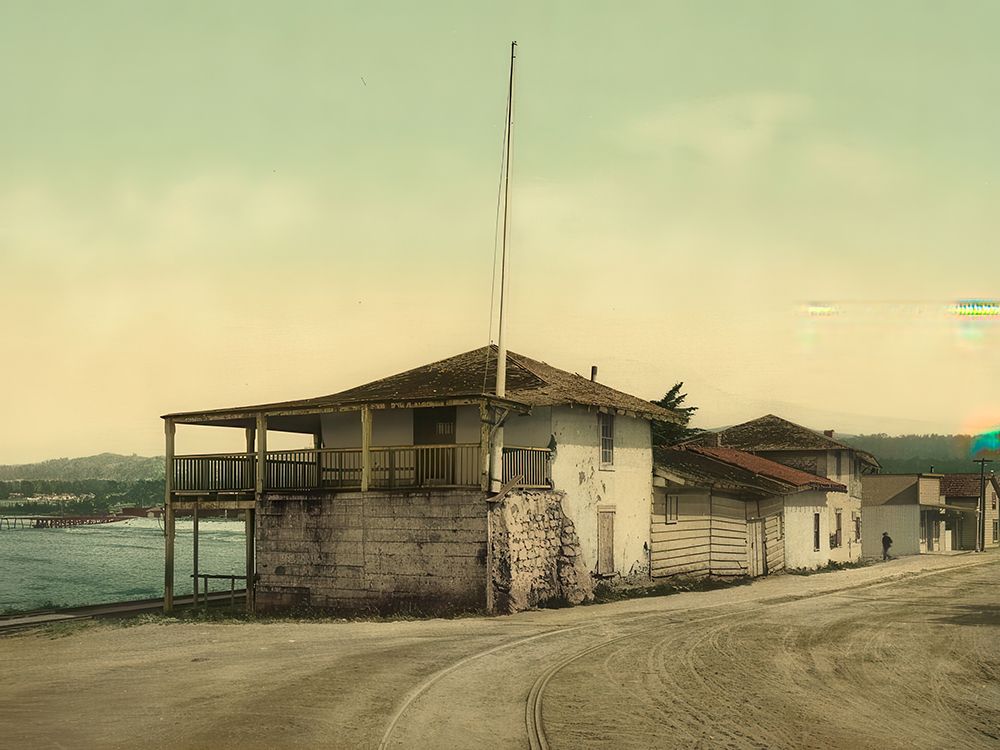 California - Old Custom House Monterey Ca 1902 art print by Vintage Photochrom United States for $57.95 CAD