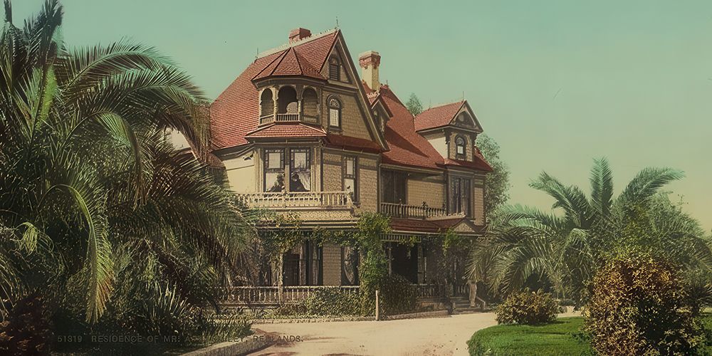 California - Residence of Mr a K Smiley Redlands Ca 1898 art print by Vintage Photochrom United States for $57.95 CAD