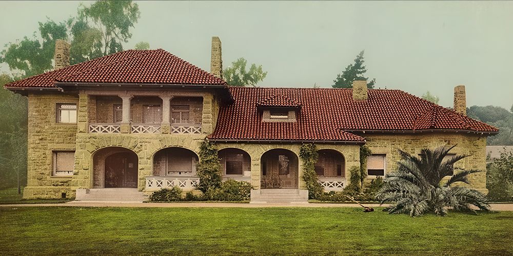 California - the Lodge Golden Gate Park San Francisco Ca 1898 art print by Vintage Photochrom United States for $57.95 CAD