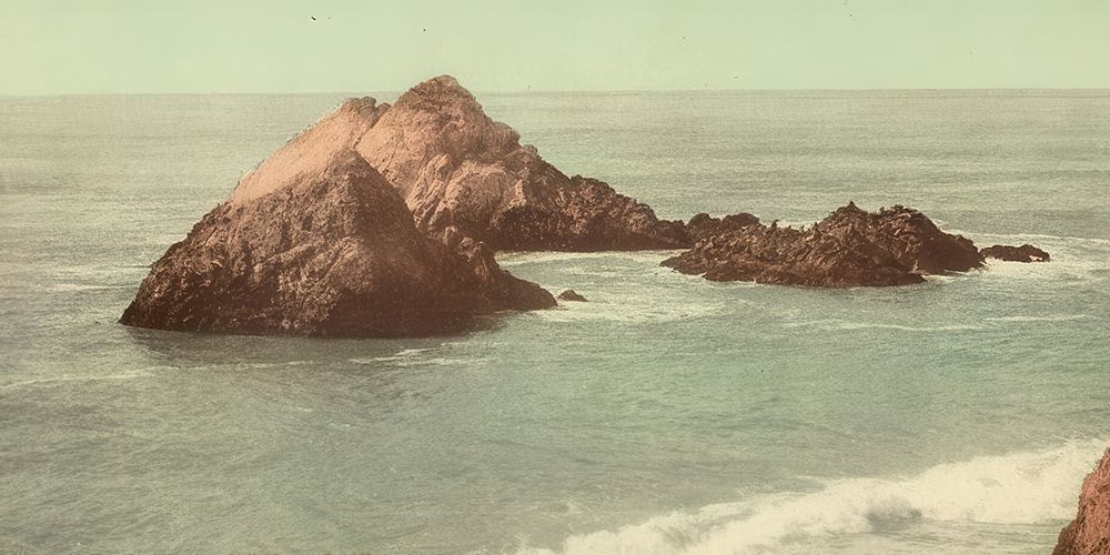 California - the Seal Rocks Cliff House San Francisco Ca 1898 art print by Vintage Photochrom United States for $57.95 CAD