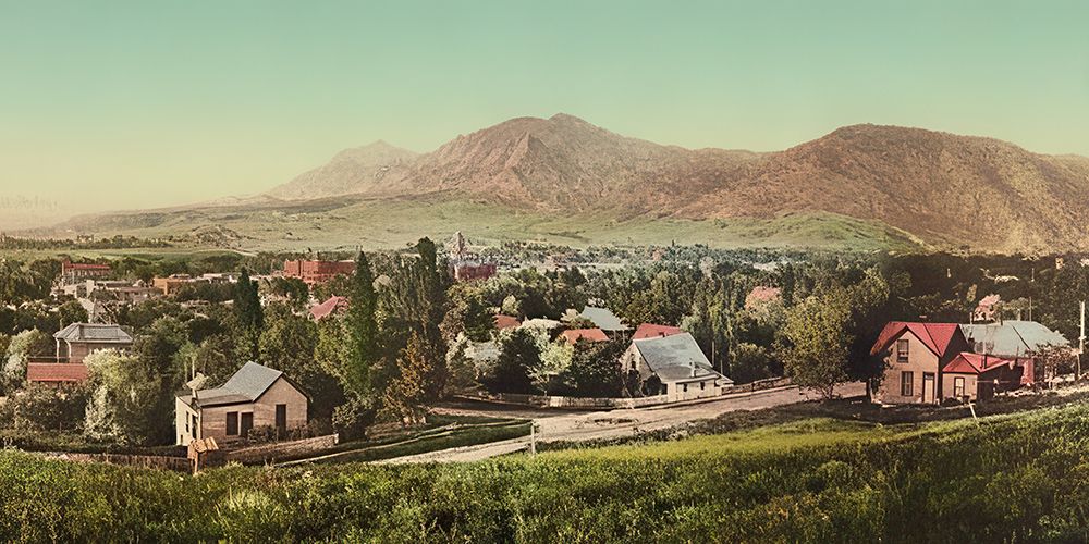 Colorado - Boulder Ca 1900 art print by Vintage Photochrom United States for $57.95 CAD
