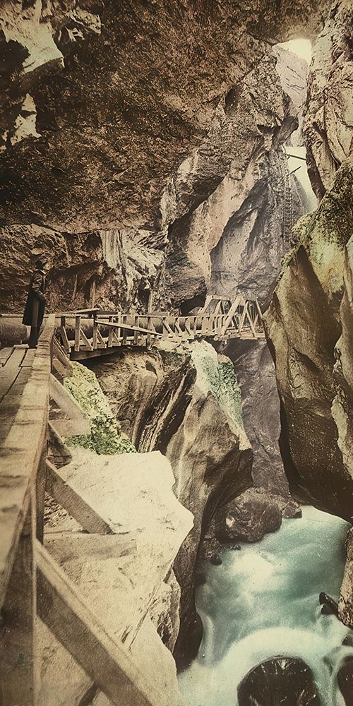 Colorado - Box Canon Canon Ouray Ca 1898 art print by Vintage Photochrom United States for $57.95 CAD