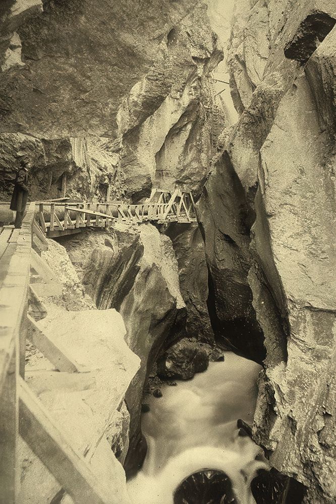 Colorado - Box Canon Ouray Ca 1898 art print by Vintage Photochrom United States for $57.95 CAD