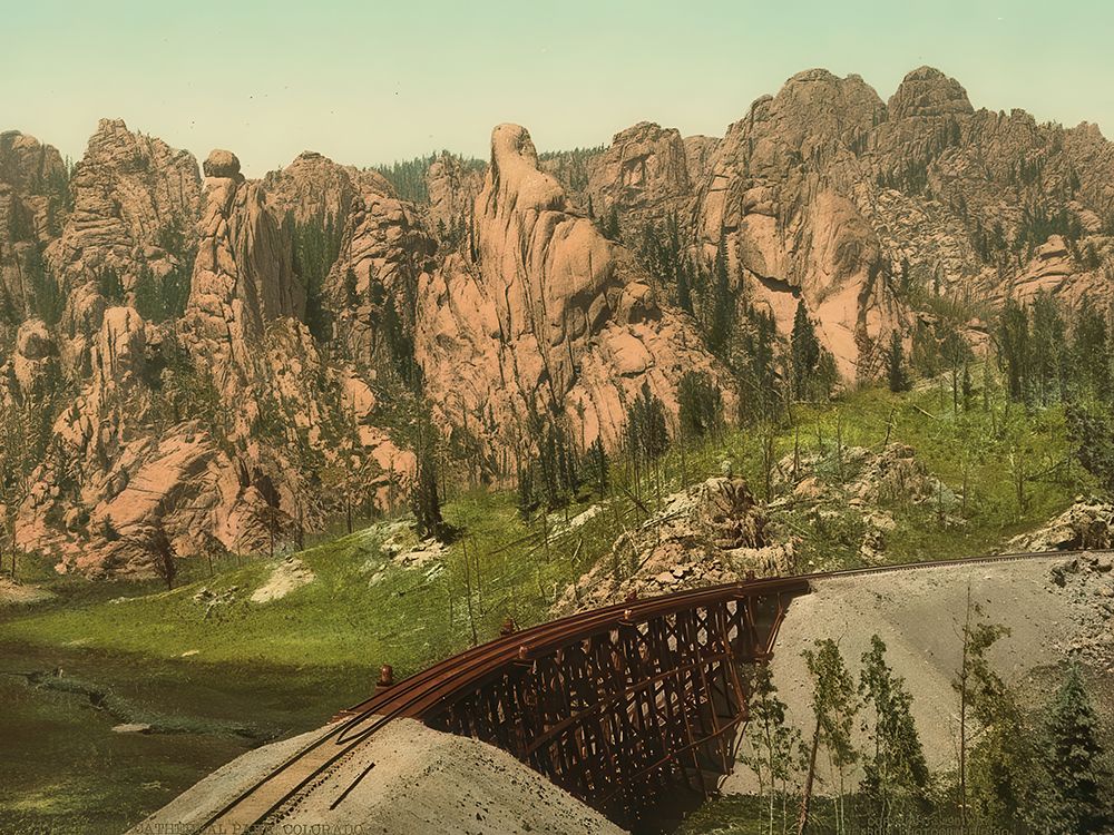 Colorado - Cathedral Park Ca 1901 art print by Vintage Photochrom United States for $57.95 CAD