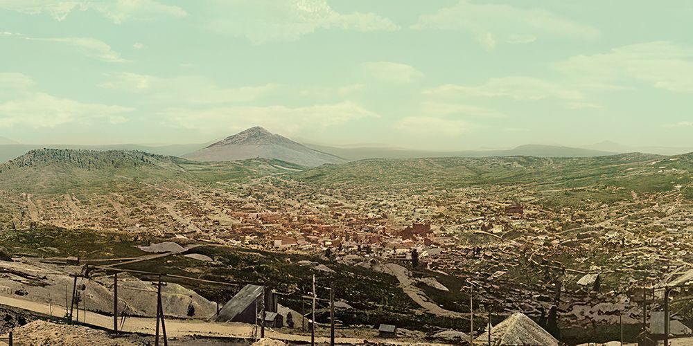 Colorado - Cripple Creek Ca 1900 art print by Vintage Photochrom United States for $57.95 CAD