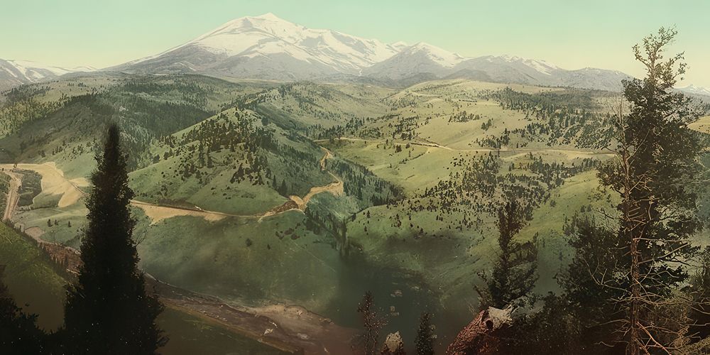 Colorado - Marshall Pass Ca 1899 art print by Vintage Photochrom United States for $57.95 CAD