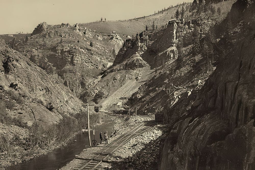 Colorado - Mines in Eagle River Canon Canon Ca 1898 art print by Vintage Photochrom United States for $57.95 CAD
