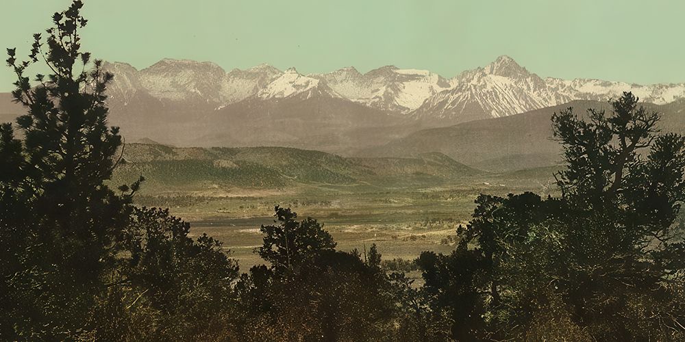 Colorado - Mount Sneffles Range Ca 1898 art print by Vintage Photochrom United States for $57.95 CAD