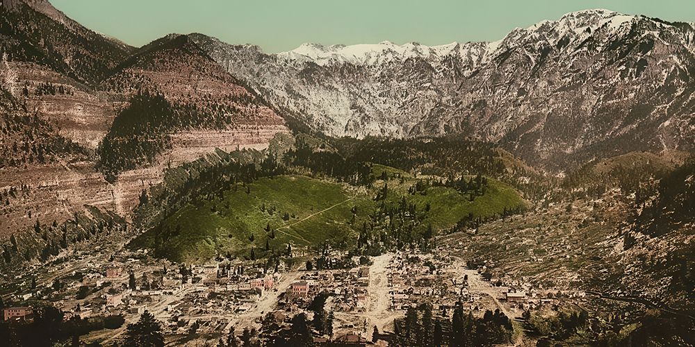 Colorado - Ouray Ca 1898 art print by Vintage Photochrom United States for $57.95 CAD