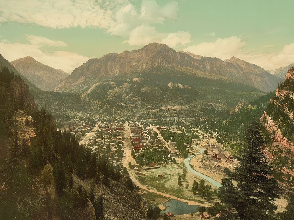 Colorado - Ouray Ca 1901 art print by Vintage Photochrom United States for $57.95 CAD
