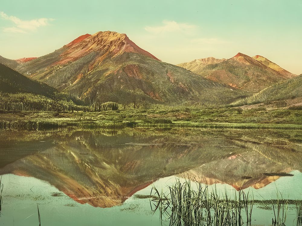 Colorado - Red Mountain Ouray-silverton Stage Road Ca 1901 art print by Vintage Photochrom United States for $57.95 CAD