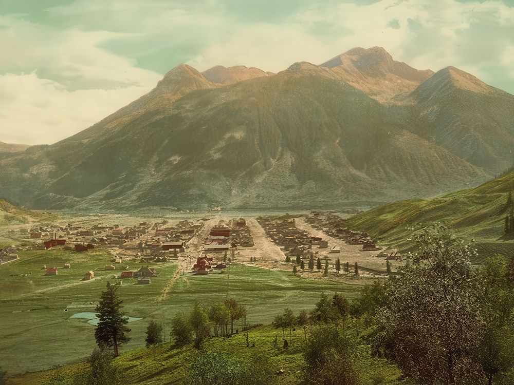 Colorado - Silverton and Sultan Mountain Ca 1901 art print by Vintage Photochrom United States for $57.95 CAD
