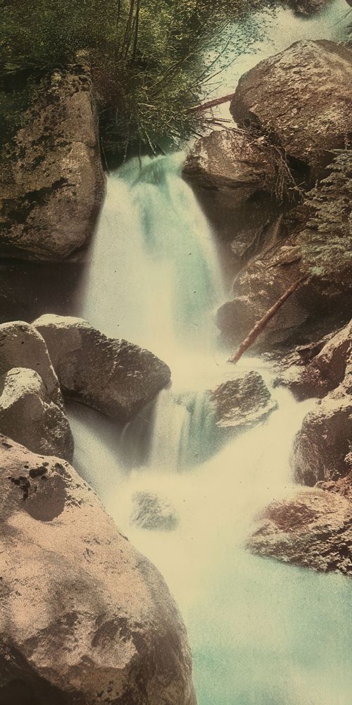 Colorado - the Queen of the Canon Canon Cascade Canon Canon Ca 1898 art print by Vintage Photochrom United States for $57.95 CAD