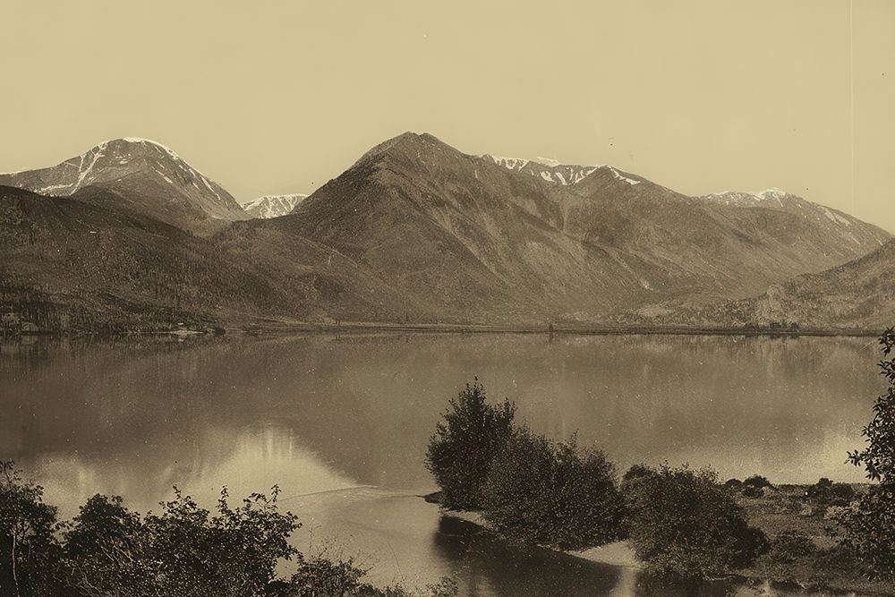 Colorado - Upper Twin Lake Ca 1898 art print by Vintage Photochrom United States for $57.95 CAD