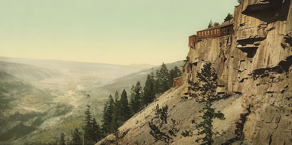 Colorado American-nettie Mine Ouray Ca 1898 art print by Vintage Photochrom United States for $57.95 CAD