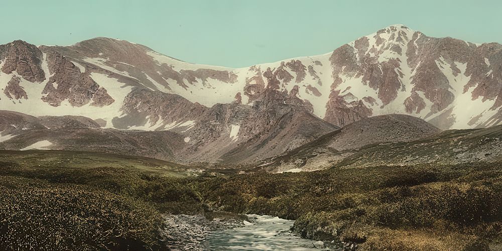 Colorado Grays and Torreys Peaks Ca 1898 art print by Vintage Photochrom United States for $57.95 CAD