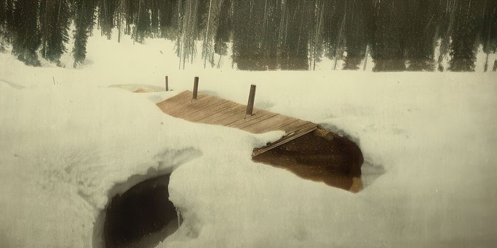 Colorado Miners Cabin in Winter Ca 1898 art print by Vintage Photochrom United States for $57.95 CAD