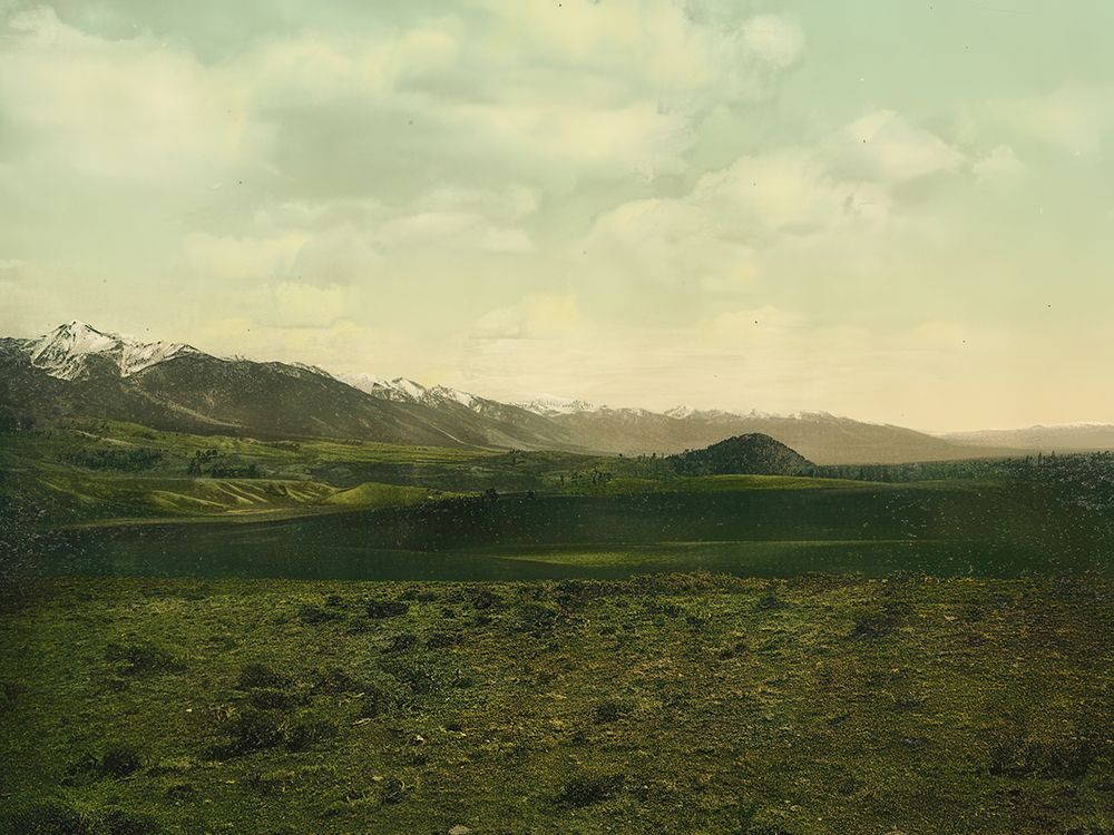 Colorado Sangre De Cristo from Poncha Pass Ca 1898 art print by Vintage Photochrom United States for $57.95 CAD