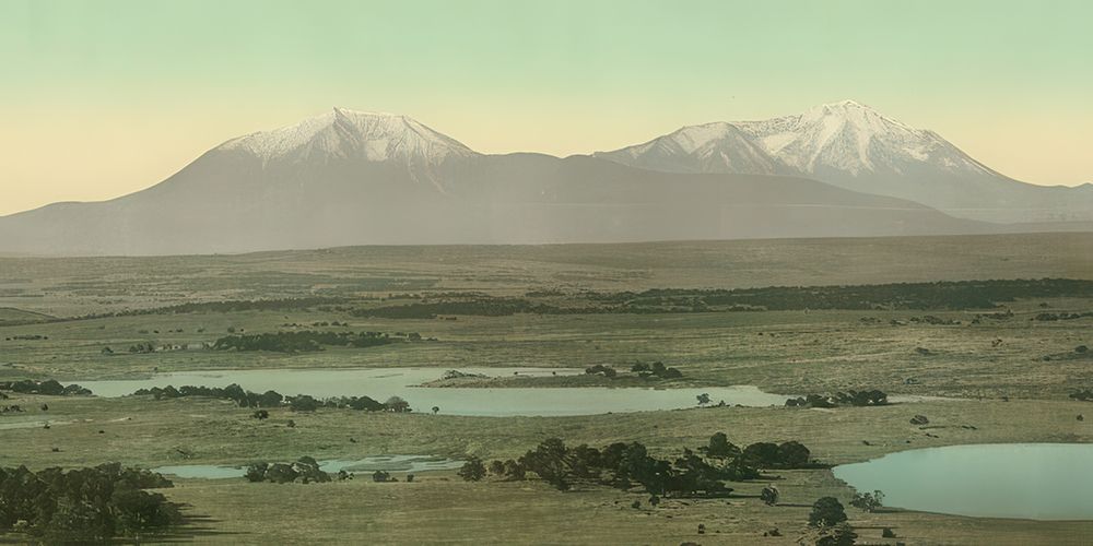 Colorado the Spanish Peaks Ca 1899 art print by Vintage Photochrom United States for $57.95 CAD