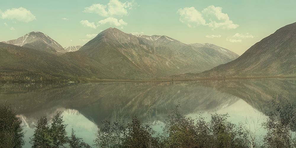 Colorado the Upper Twin Lake Ca 1898 art print by Vintage Photochrom United States for $57.95 CAD