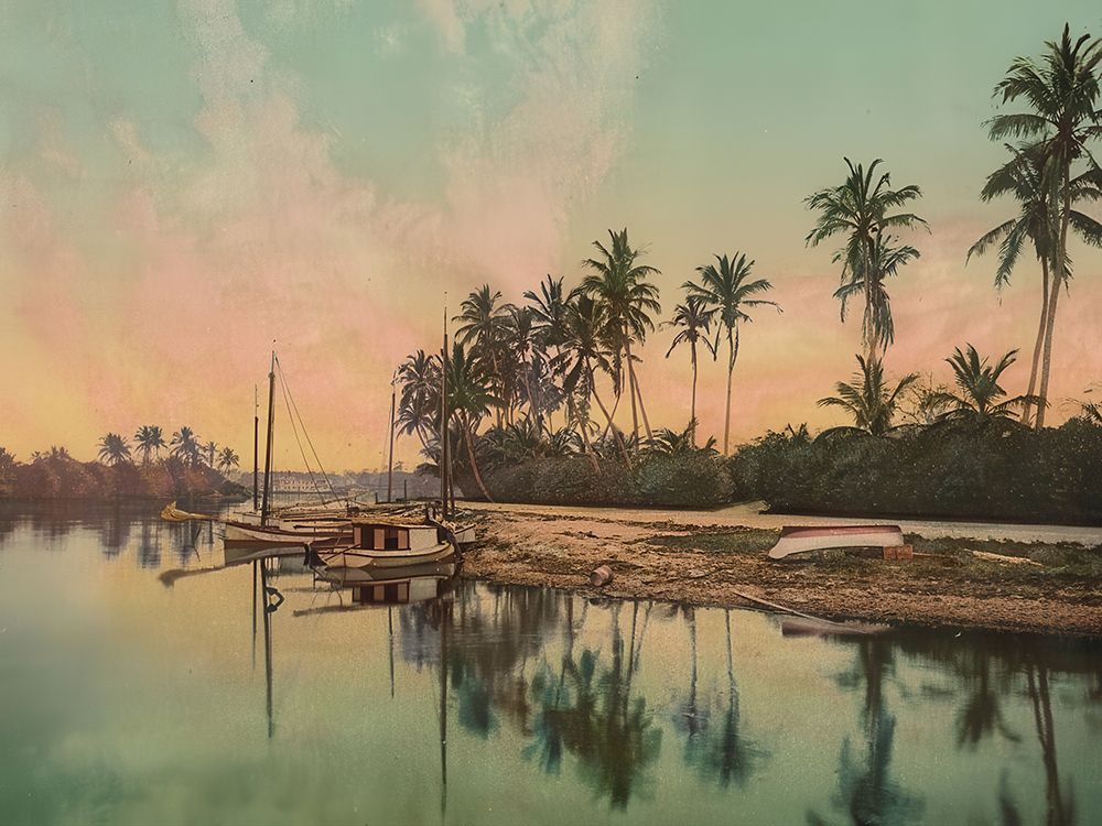 Florida - on the Miami River Ca 1900 art print by Vintage Photochrom United States for $57.95 CAD