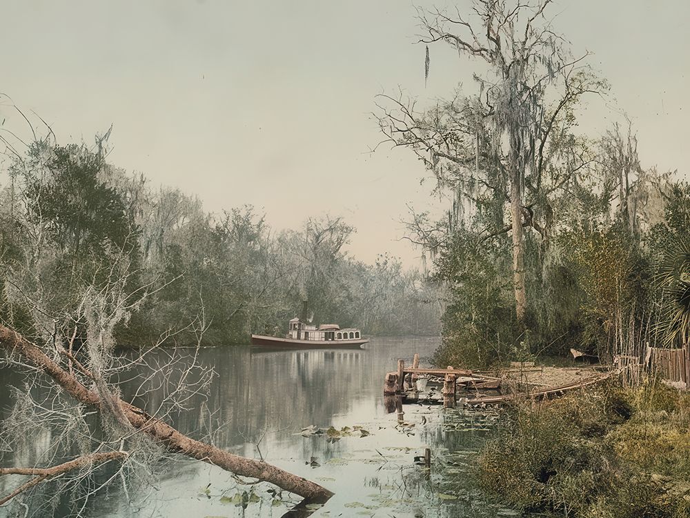 Florida - Rice Creek Ca 1898 art print by Vintage Photochrom United States for $57.95 CAD