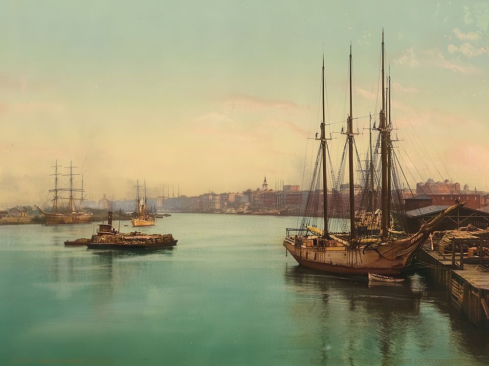 Georgia - the Savannah River Ca 1900 art print by Vintage Photochrom United States for $57.95 CAD