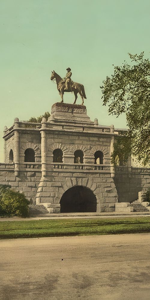 Illinois - Grant Monument Lincoln Park Chicago Ca 1901 art print by Vintage Photochrom United States for $57.95 CAD