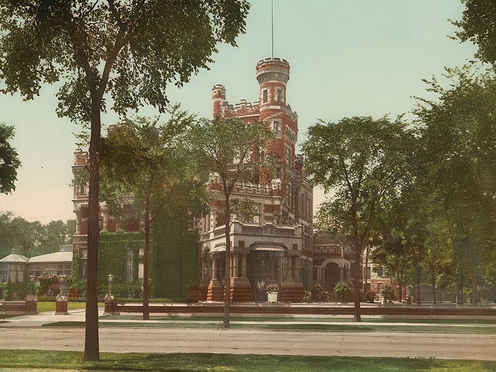 Illinois - Residence of Mr Potter Palmer Chicago Ca 1900 art print by Vintage Photochrom United States for $57.95 CAD