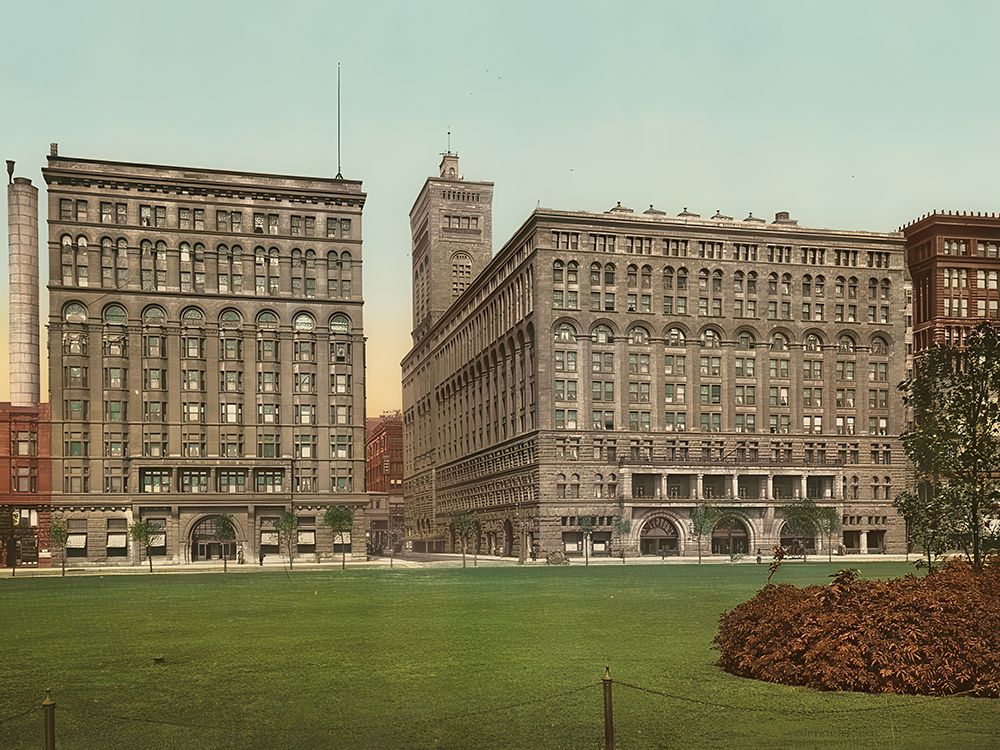Illinois - the Auditorium and Annex Chicago Ca 1900 art print by Vintage Photochrom United States for $57.95 CAD