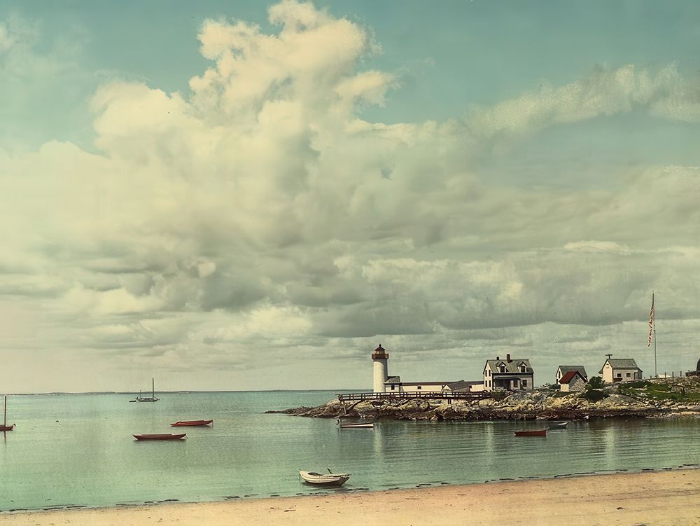 Massachusetts - Annisquam Light Gloucester Ca 1904 art print by Vintage Photochrom United States for $57.95 CAD