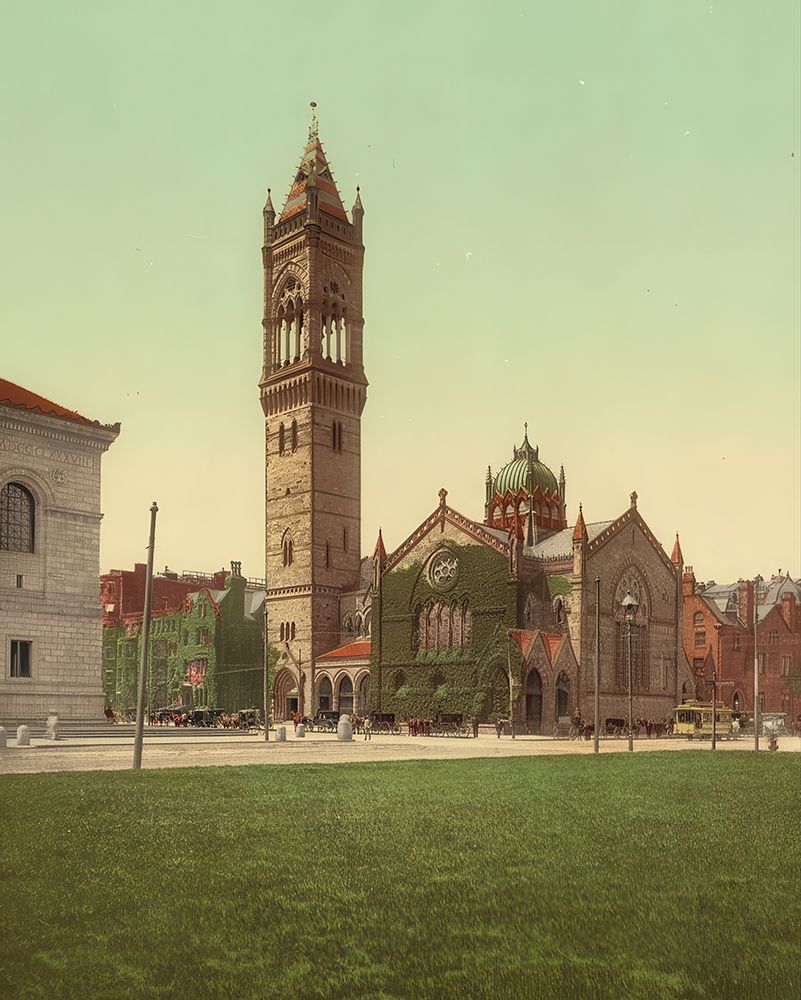 Massachusetts - New Old South Church Boston Ca 1902 art print by Vintage Photochrom United States for $57.95 CAD