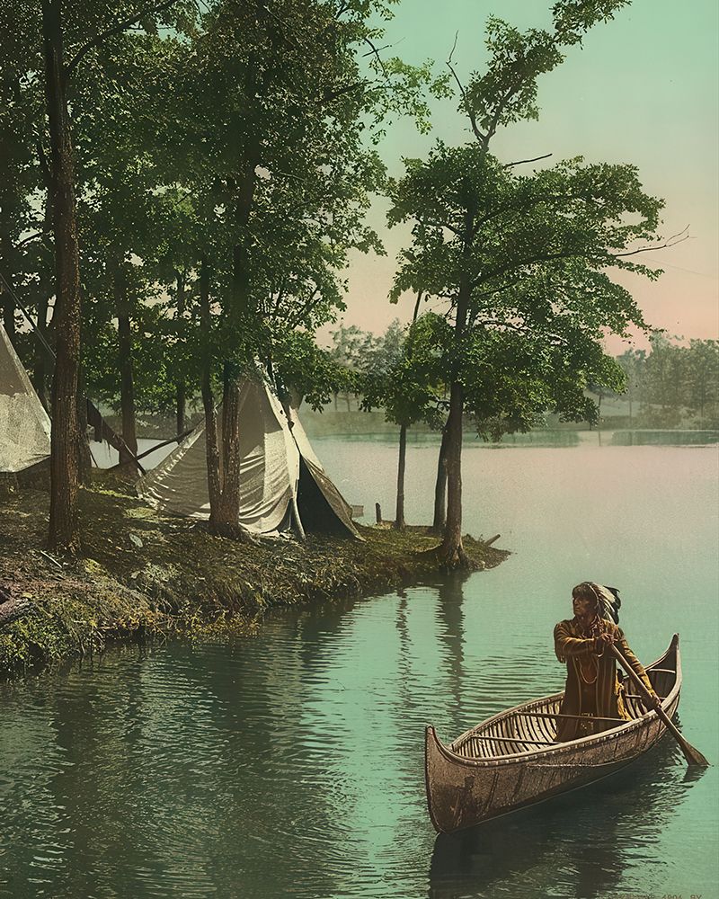 Minnesota - Hiawathas Arrival Ca 1904 art print by Vintage Photochrom United States for $57.95 CAD